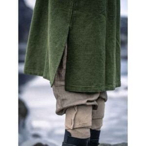 Snorri Urnes Embroidered Viking Tunic - Green