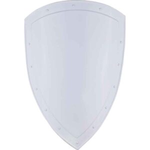 White Medieval Templar Heater Shield