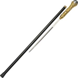 Gold Merlin Sword Cane