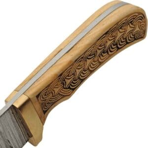 Folded Steel Celtic Knife