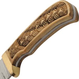 Folded Steel Celtic Knife