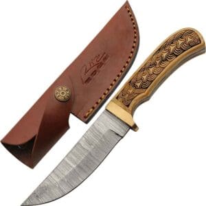 Folded Steel Celtic Knife