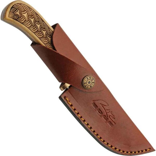 Folded Steel Celtic Knife