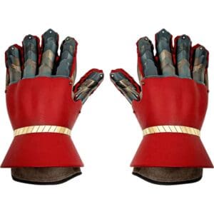 The Red Earl Medieval Gauntlets