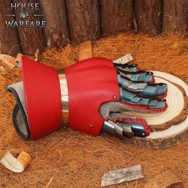 The Red Earl Medieval Gauntlets