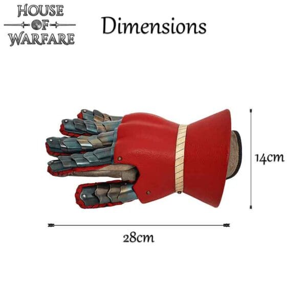 The Red Earl Medieval Gauntlets