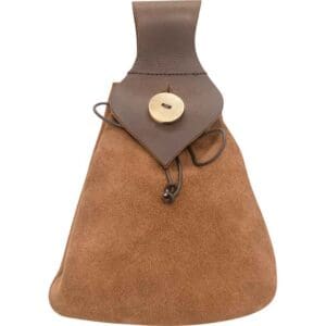 Medieval Suede Belt Pouch - Brown