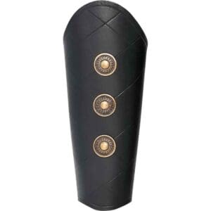 Hero's Leather Bracers - Black