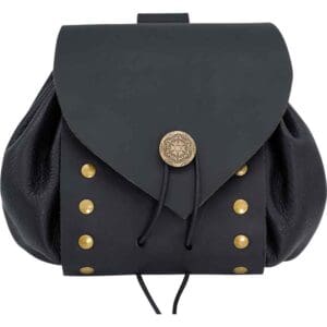 Casimir Medieval Belt Pouch - Black