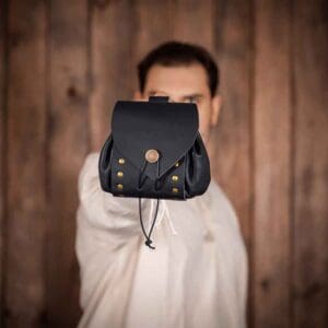 Casimir Medieval Belt Pouch - Black