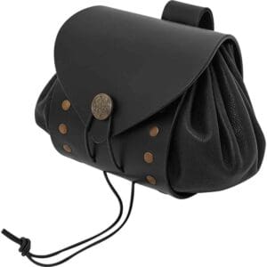 Casimir Medieval Belt Pouch - Black