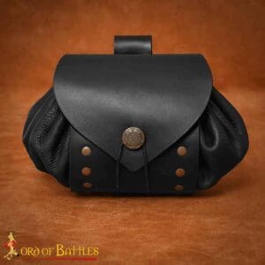 Casimir Medieval Belt Pouch - Black
