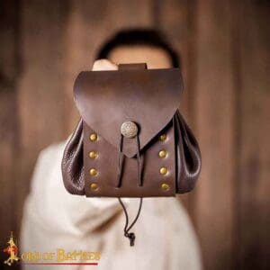 Casimir Medieval Belt Pouch - Brown
