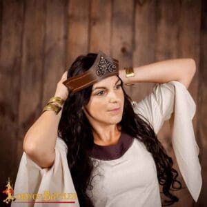 Florence Medieval Leather Band - Brown