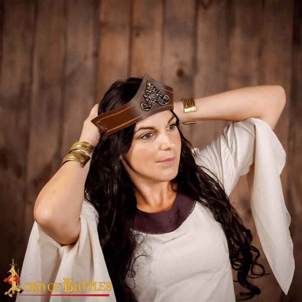 Florence Medieval Leather Band - Brown