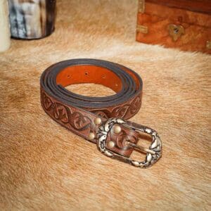 Dragoslav Embossed Noble's Belt - Brown