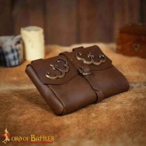 Alodie Late Medieval Belt Pouch - Brown