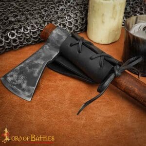 Narrow Leather Sword Frog - Black
