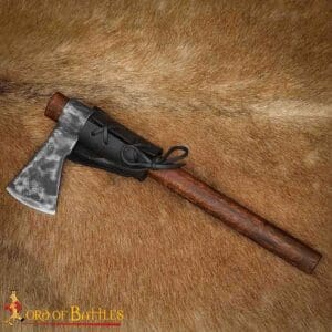 Narrow Leather Sword Frog - Black