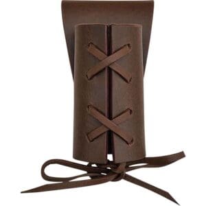 Narrow Leather Sword Frog - Brown