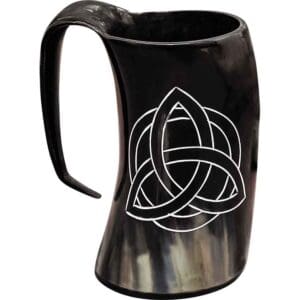 Triquetra Celtic Horn Tankard