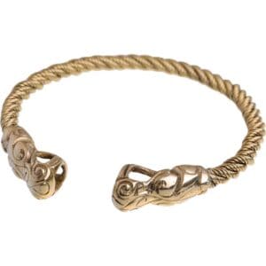 Brass Viking Fenrir Torc