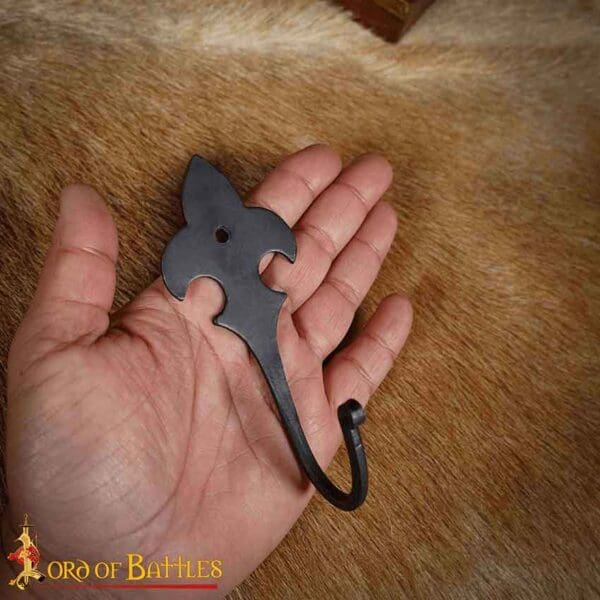 Fleur de Lis Iron Wall Hook