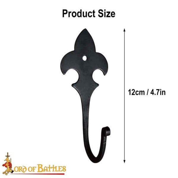 Fleur de Lis Iron Wall Hook