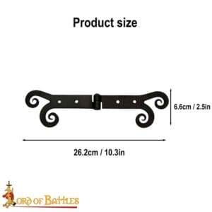 Medieval Fantasy Iron Hinges - Set of 2