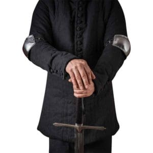14th Century Steel Elbow Cops - Polished