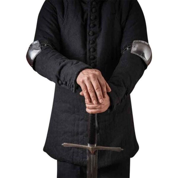 14th Century Steel Elbow Cops - Polished