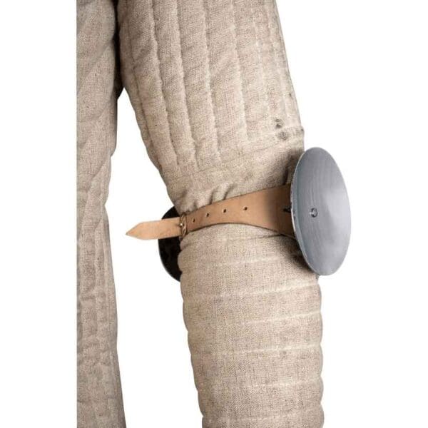 14th Century Rondel Elbow Cops - Polished