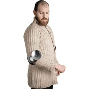 14th Century Rondel Elbow Cops - Polished