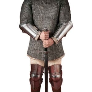 Warrior Steel Bracers - Polished