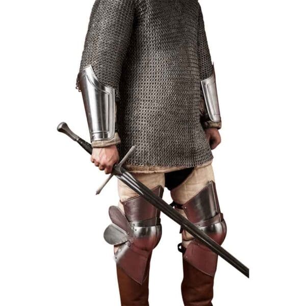 Warrior Steel Bracers - Polished