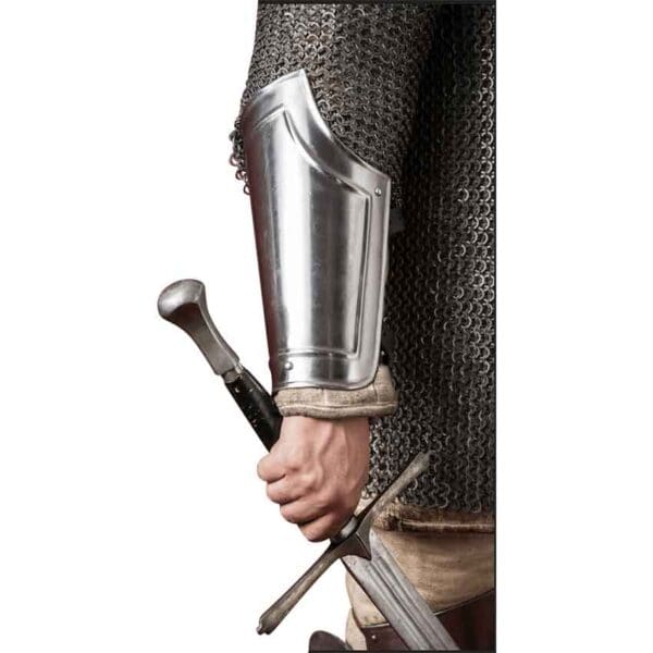 Warrior Steel Bracers - Polished