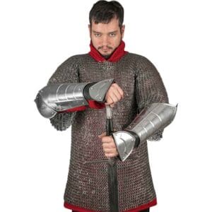 Champion Steel Bracers - Polished