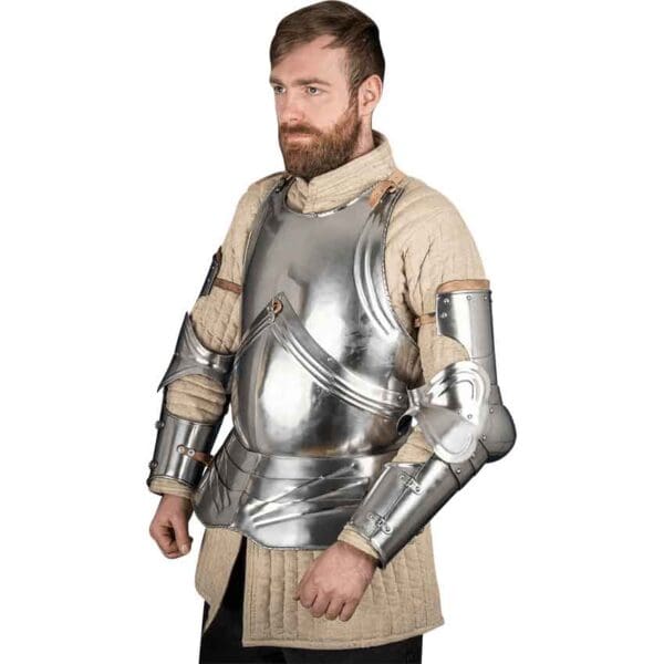 15th Century Gothic German Arm Armour - Polished