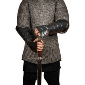 Champion Steel Bracers - Blackened