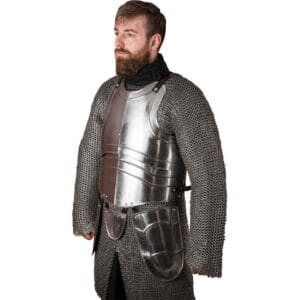 Warrior Steel Cuirass with Tassets - Polished