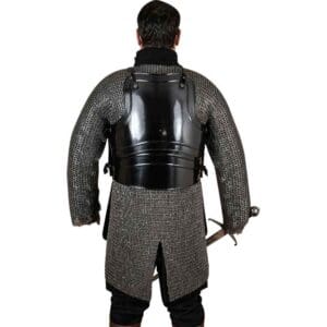 Warrior Steel Cuirass with Tassets - Blackened