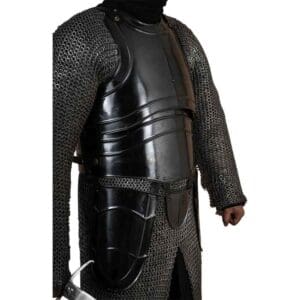 Warrior Steel Cuirass with Tassets - Blackened