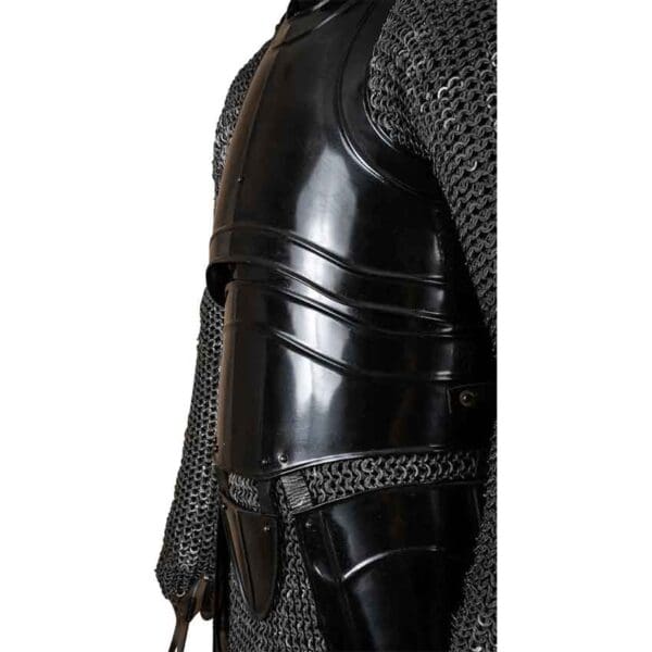 Warrior Steel Cuirass with Tassets - Blackened