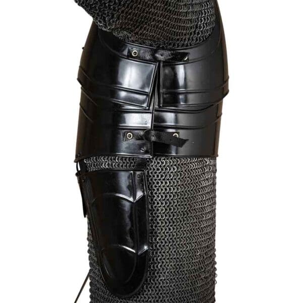 Warrior Steel Cuirass with Tassets - Blackened