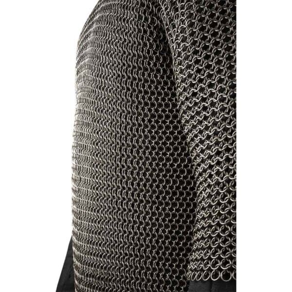 Short Sleeve Steel Chainmail Haubergeon - 9mm Round Rings