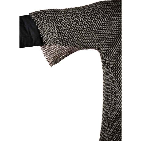 Short Sleeve Steel Chainmail Haubergeon - 9mm Round Rings