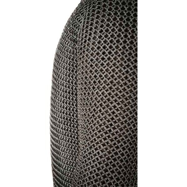 Long Sleeve Steel Chainmail Hauberk - 9mm Round Rings