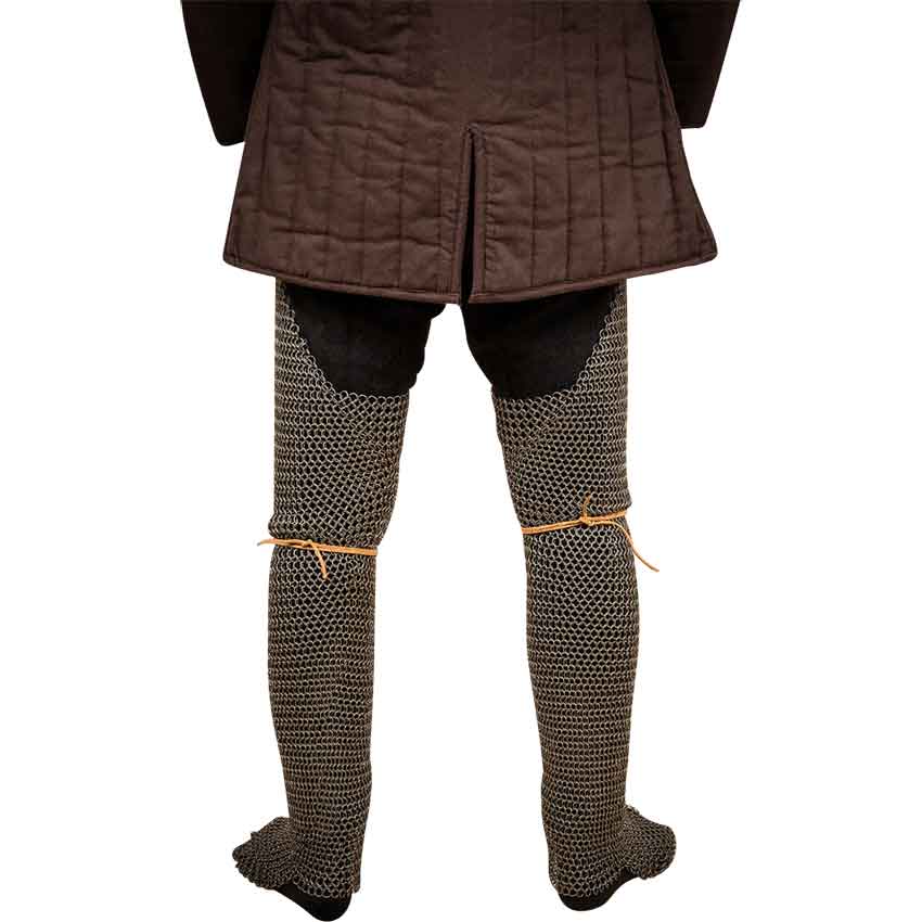 Steel Chainmail Chausses - 9mm Round Rings