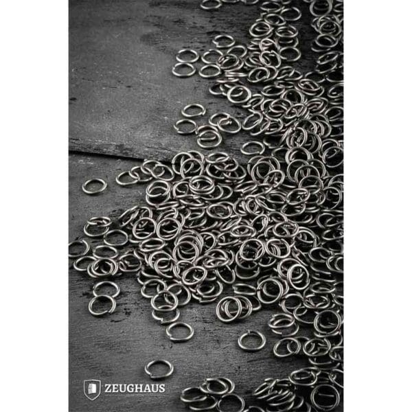 Steel 9mm Round Chainmail Rings