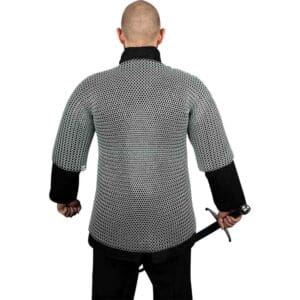 Galvanized Steel Chainmail Haubergeon - 10mm Round Rings